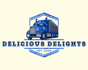 Cargo Truck Shipment logo design