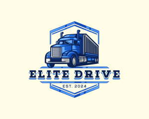 Cargo Truck Shipment logo design