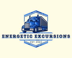 Cargo Truck Shipment logo design