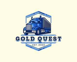 Cargo Truck Shipment logo design