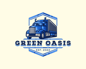 Cargo Truck Shipment logo design