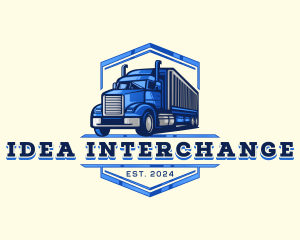 Cargo Truck Shipment logo design