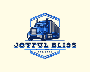 Cargo Truck Shipment logo design