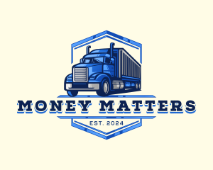 Cargo Truck Shipment logo design