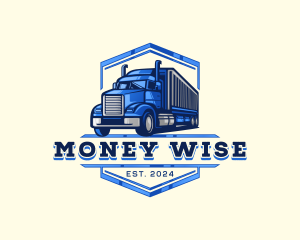 Cargo Truck Shipment logo design