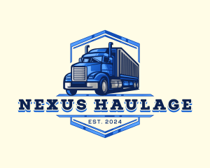 Cargo Truck Shipment logo design