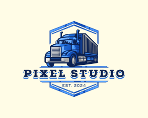 Cargo Truck Shipment logo design