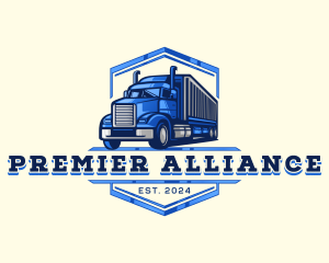 Cargo Truck Shipment logo design