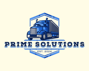 Cargo Truck Shipment logo design