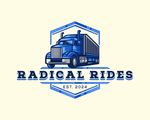 Cargo Truck Shipment logo design