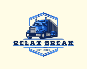 Cargo Truck Shipment logo design