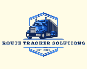 Cargo Truck Shipment logo design