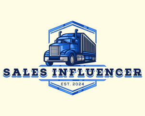 Cargo Truck Shipment logo design