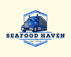 Cargo Truck Shipment logo design