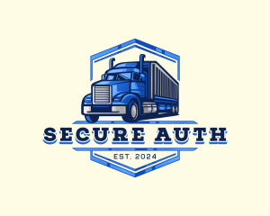 Cargo Truck Shipment logo design