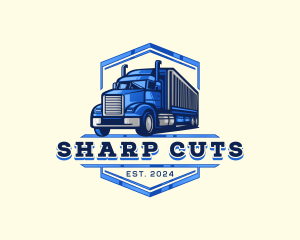 Cargo Truck Shipment logo design