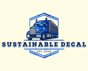 Cargo Truck Shipment logo design