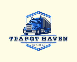 Cargo Truck Shipment logo design