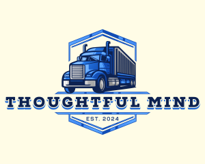 Cargo Truck Shipment logo design