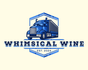 Cargo Truck Shipment logo design