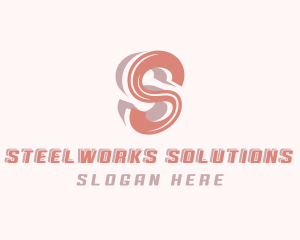 Swoosh Business Letter S logo design