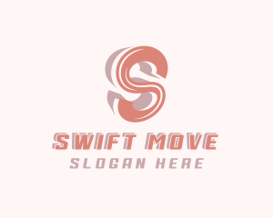 Swoosh Business Letter S logo design