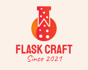 Flask Bookmark Laboratory  logo design