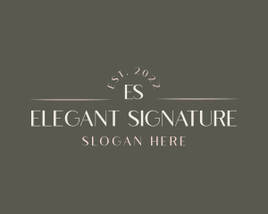 Beauty Luxury Elegant logo design