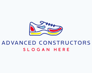 Running Jogging Shoes logo design