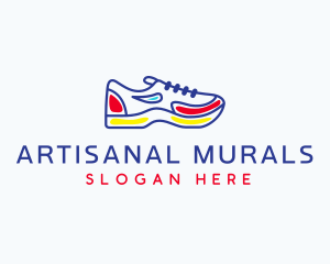 Running Jogging Shoes logo design