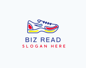 Running Jogging Shoes logo design