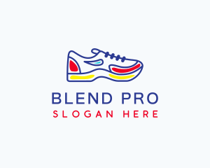 Running Jogging Shoes logo design