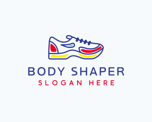 Running Jogging Shoes logo design