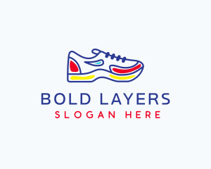 Running Jogging Shoes logo design