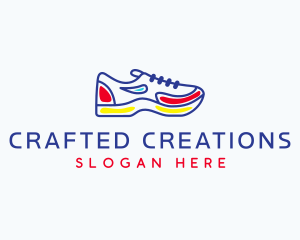 Running Jogging Shoes logo design