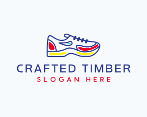 Running Jogging Shoes logo design