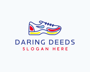 Running Jogging Shoes logo design