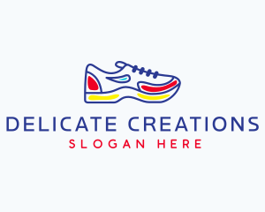 Running Jogging Shoes logo design