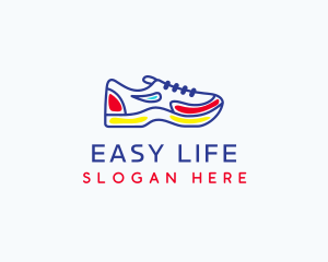 Running Jogging Shoes logo design