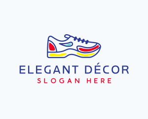 Running Jogging Shoes logo design