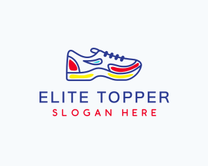 Running Jogging Shoes logo design