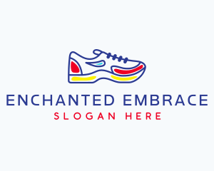 Running Jogging Shoes logo design