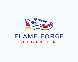 Running Jogging Shoes logo design