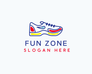 Running Jogging Shoes logo design