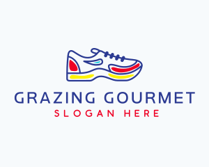 Running Jogging Shoes logo design