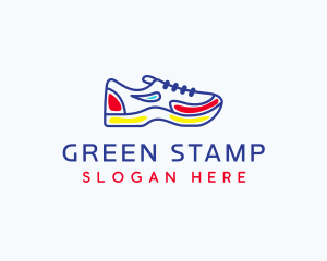 Running Jogging Shoes logo design