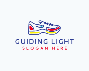 Running Jogging Shoes logo design