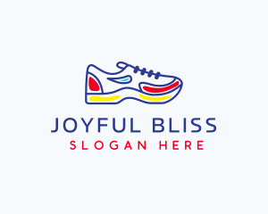 Running Jogging Shoes logo design