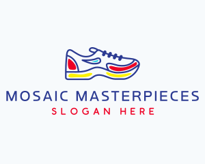 Running Jogging Shoes logo design