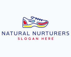 Running Jogging Shoes logo design